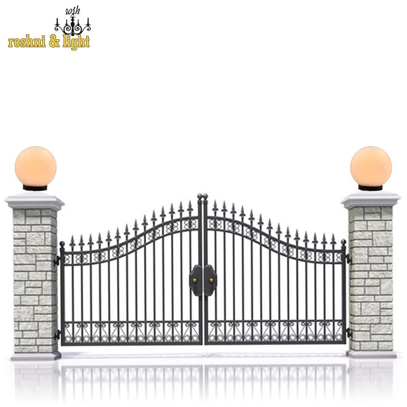 ZOREZA Gate Light for Home Gate Pillar Lamps Light for Garden Outdoor Wall Lights Main Gate Lights Pillar Waterproof Lamp Post for Boundary Piller Garden Lights Yard Landscape 10 inches
