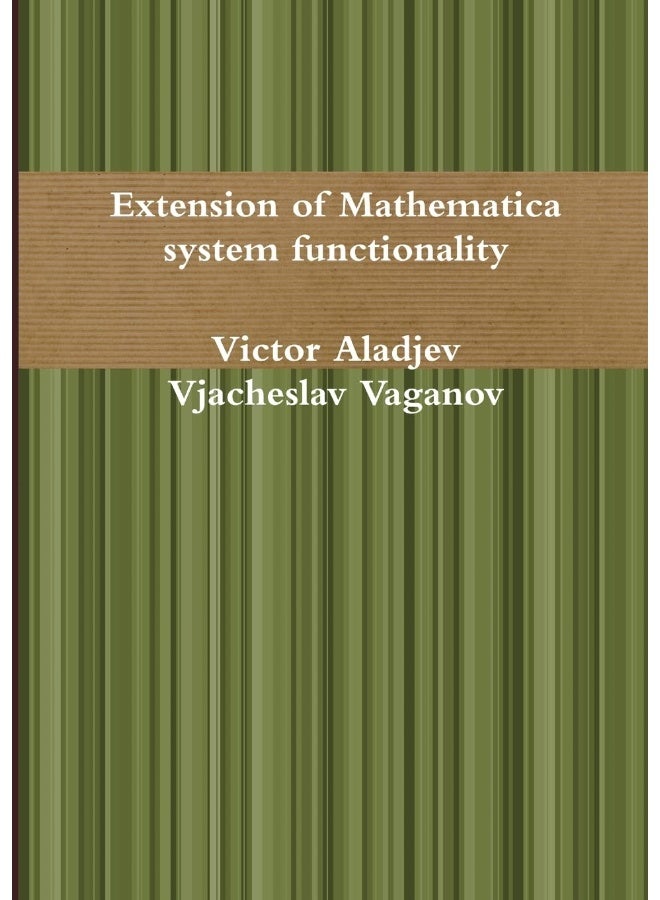 Extension of Mathematica system functionality - Image 1