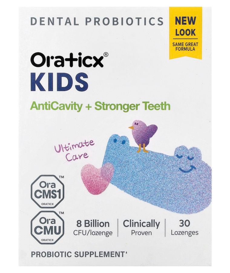 Kids Dental Probiotics AntiCavity + Stronger Teeth Yogurt  30 Lozenges