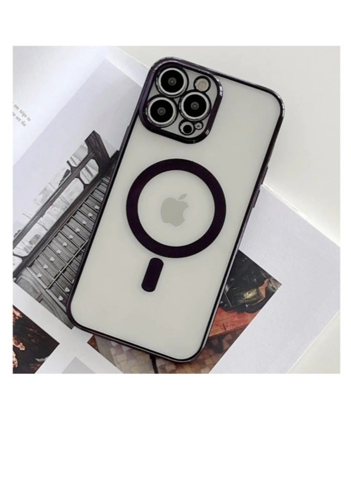 ELTRAZONE iPhone 12 Pro Max Case, Ultra-Thin Shockproof and Anti-Yellow Protective Cover, Magnetic Phone Cover - Image 1