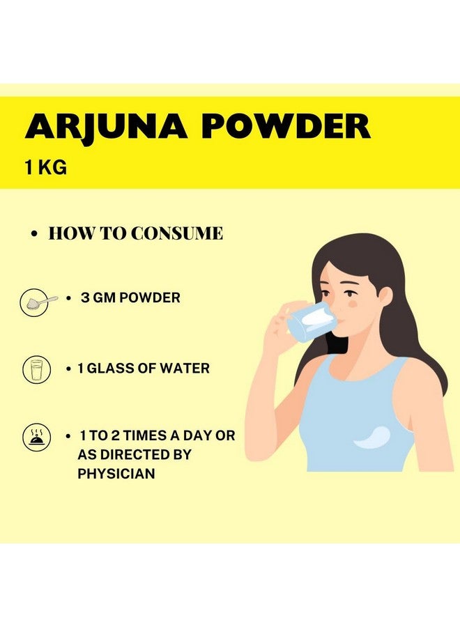 HERBAL HILLS مسحوق أرجونا من هيربال هيلز (1 كجم عبوة واحدة) - Image 4