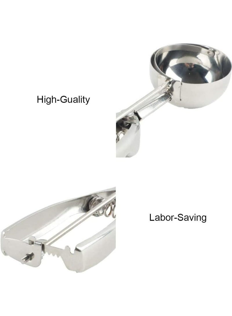 Ice Cream Scoops Fruit Scoop Stainless Steel Cookie Scoop for Ice Cream Meatballs Mellon Balls Mashed Potatoes and Muffins - Image 2