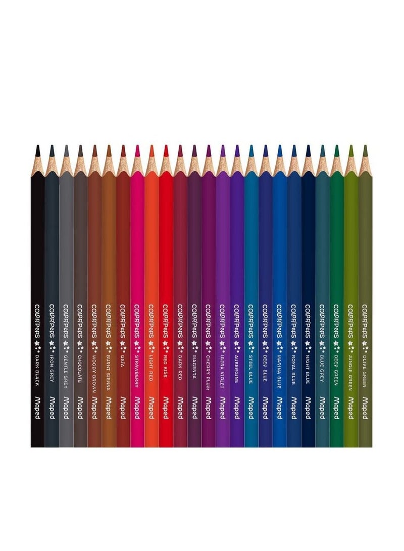 Maped 72-Piece Coloring Pencil Set With 4 Assorted Coloring Books  - Image 4