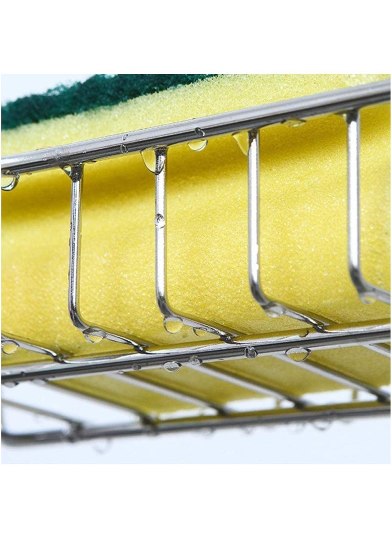 Sink Caddy Sponge Holder, Single Layer Stainless Steel Faucet Storage Rack, Kitchen Organizer for Dishcloth and Cleaning Brush Holder, Shower Caddy Soap Organizer for Bathroom or Kitchen - pzsku/Z35C7B435069B9E6CCD36Z/45/_/1710158289/54c9f748-ea89-4b54-8d20-34817725d915