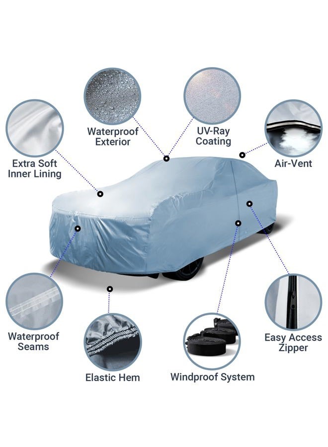 iCarCover يتناسب. [شيفروليه مونتي كارلو] 1981 1982 1983 1984 1985 1986 1987 1988 للسيارات غطاء سيارة خارجي كامل مقاوم للماء للحماية من البرد والثلج كوبيه سيدان حماية داخلية وخارجية ثقيلة الوزن مخصص للسيارات - Image 4