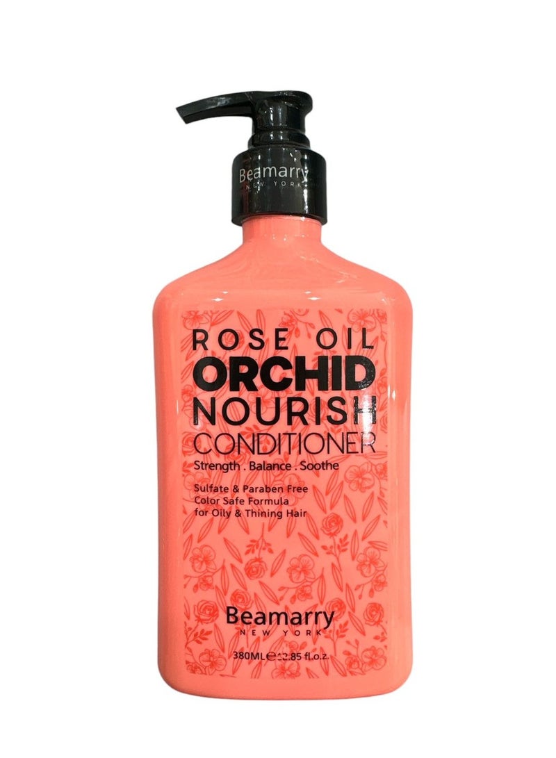 Beamarry New York ROSE OIL ORCHID NOURISH CONDITIONER 380ML - Image 1