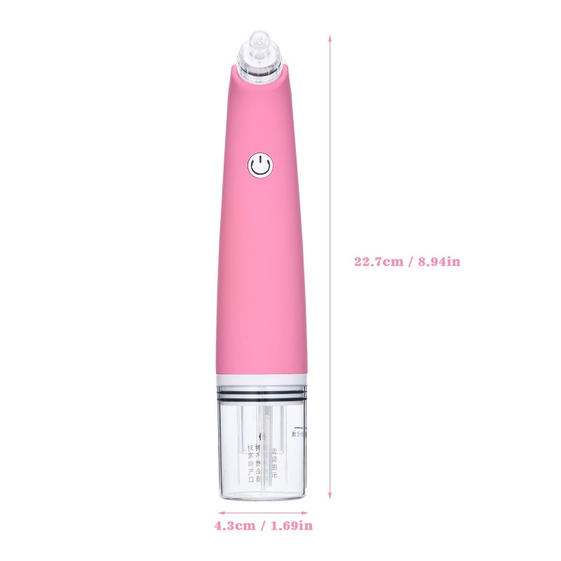 Blackhead Remover Pore Vacuum Electric Face Vacuum Pore Cleaner Acne White Heads Removal with 4 Suction Heads for Facial Skin Care - Image 4