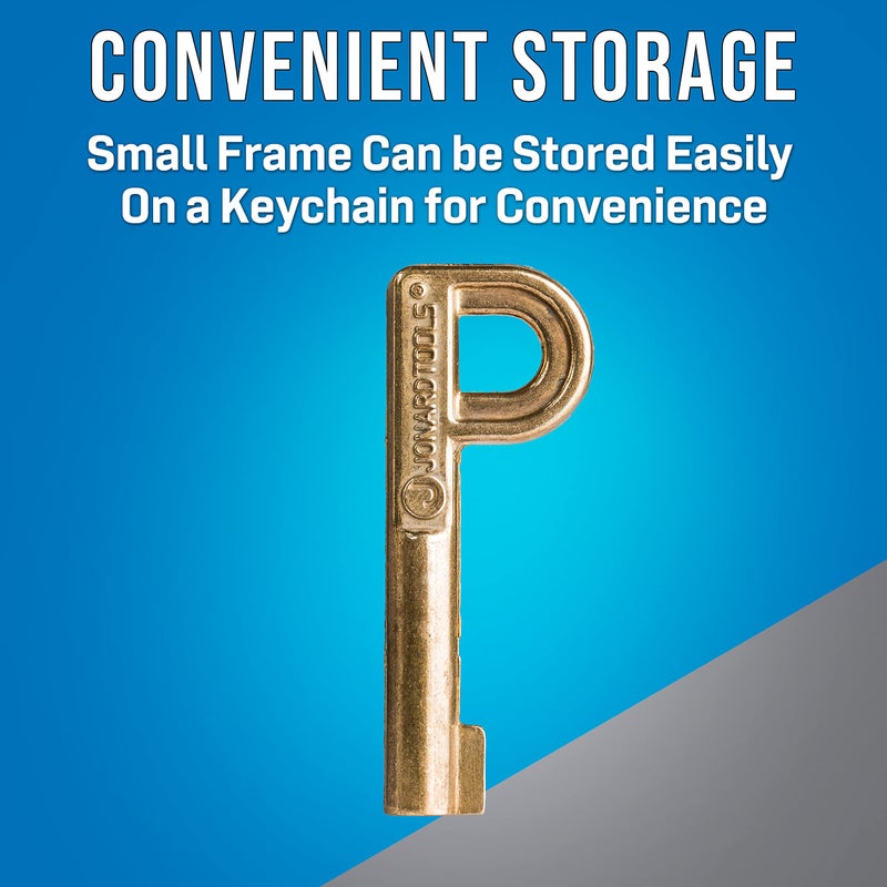 Jonard Tools, TTK-225, P Key, for Self Lock Pedestal Lock, Brass, Gold, 1 Count (Pack of 1) - Image 4