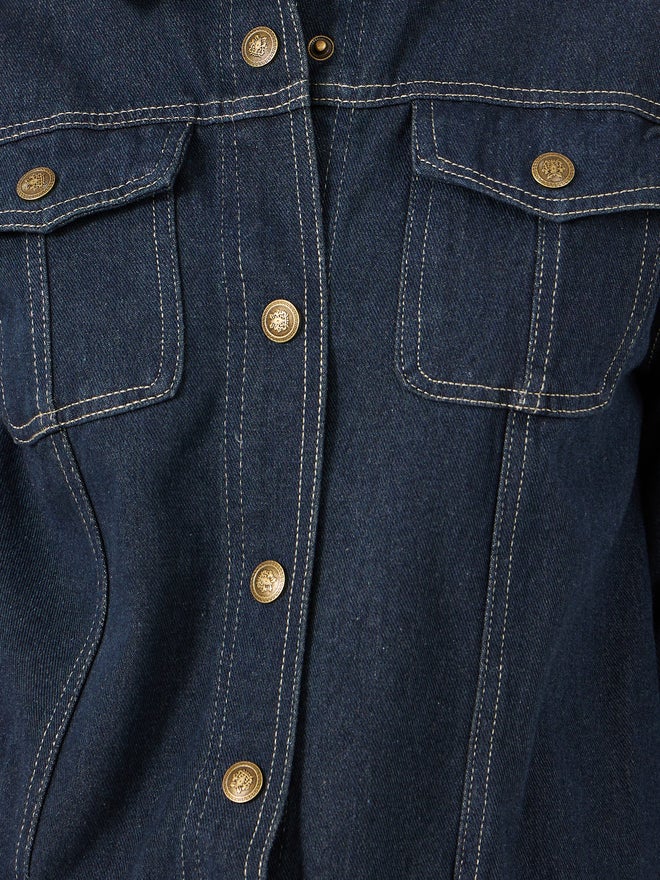 Styli Styli Regular Fit Long Sleeve Denim Jacket - Image 4