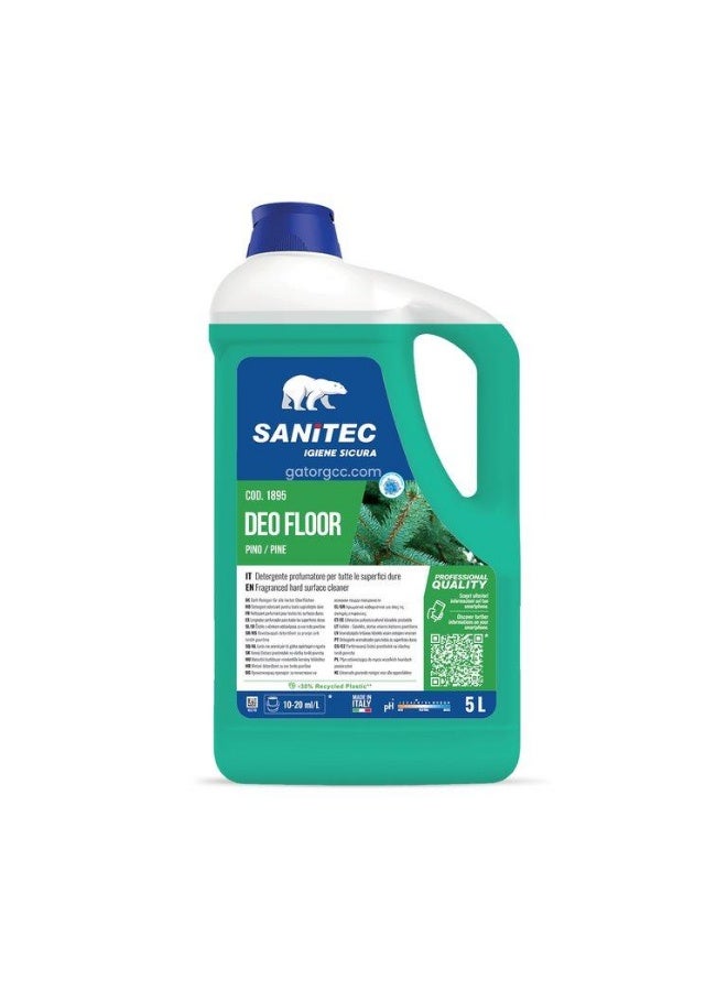 Sanitec  Deo Floor Cleaner & Odor Eliminator Pine 5 L