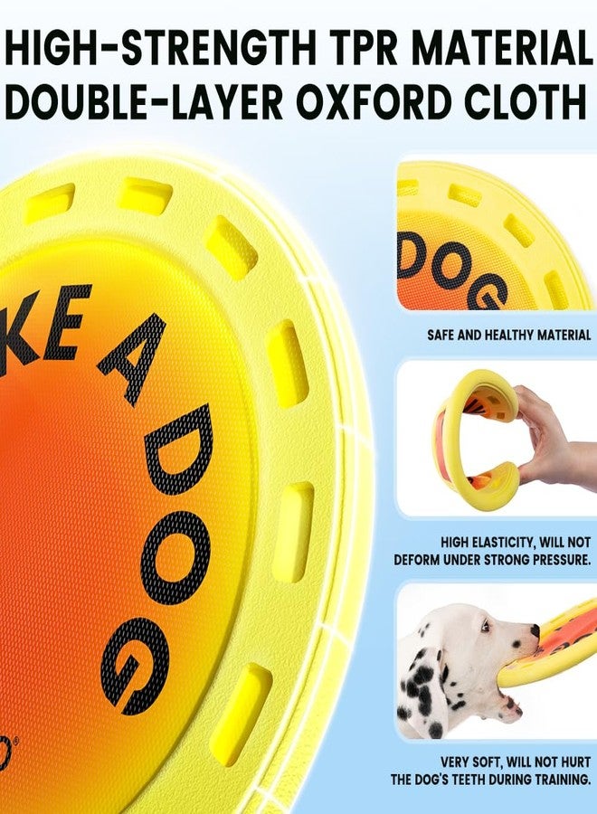 HOWGO Flyer Dog Toy, Dog Flying Disc, Flyer Dog Toy, Best for Flight, Lightweight, Durable and Water Resistant, 9.84'' (Pink) - Image 4