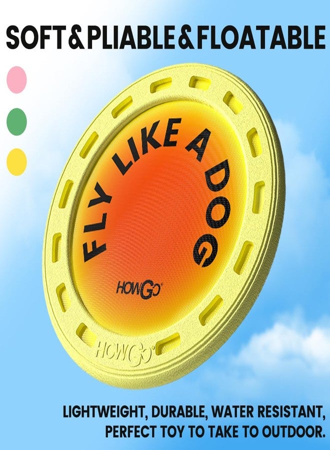 HOWGO Flyer Dog Toy, Dog Flying Disc, Flyer Dog Toy, Best for Flight, Lightweight, Durable and Water Resistant, 9.84'' (Pink) - Image 2