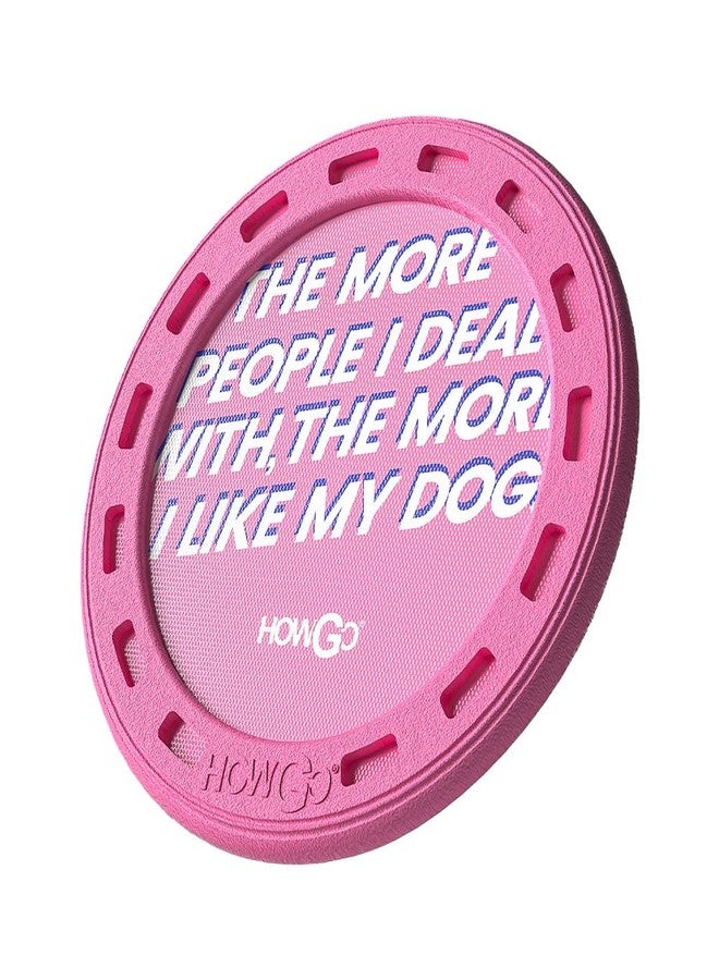 HOWGO Flyer Dog Toy, Dog Flying Disc, Flyer Dog Toy, Best for Flight, Lightweight, Durable and Water Resistant, 9.84'' (Pink) - Image 1