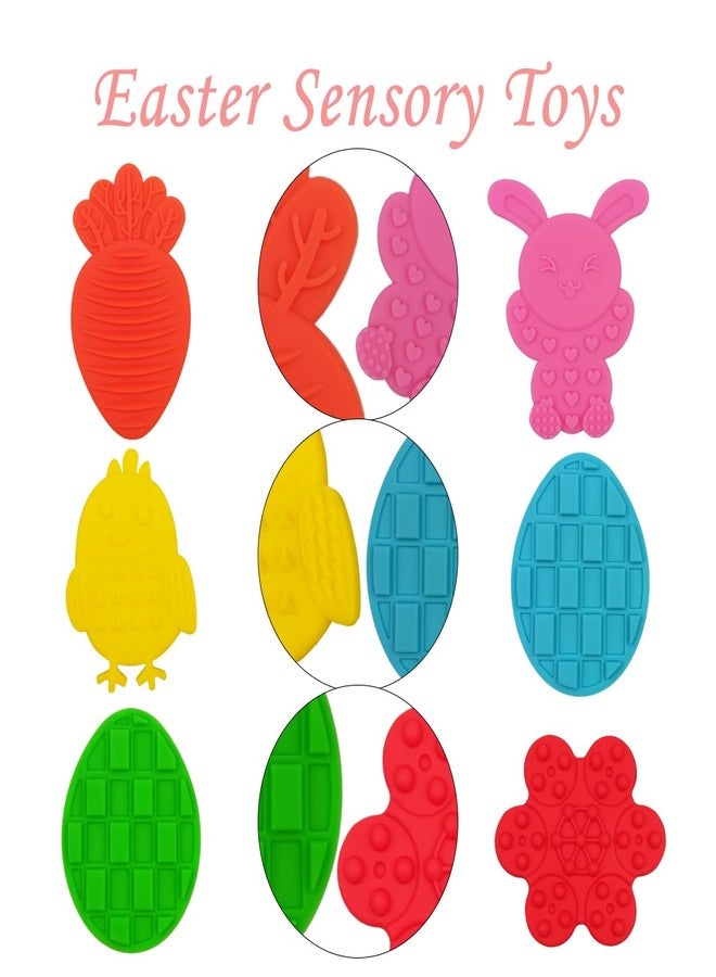 OCBTOW 6 Pack Easter Textured Sensory Toys for Autism ADHD Kids Boys Girls Stress Relief Easter Basket Stuffers Fillers Gifts - Image 2