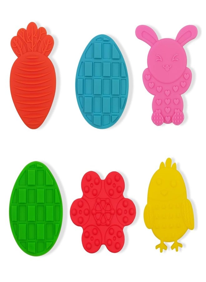 OCBTOW 6 Pack Easter Textured Sensory Toys for Autism ADHD Kids Boys Girls Stress Relief Easter Basket Stuffers Fillers Gifts - Image 1