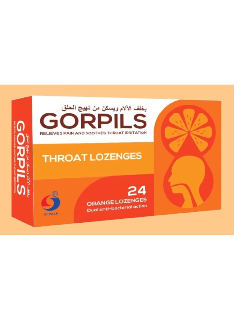 Gorpils Orange Lozenges 24’s – Soothing Throat Relief Drops - Image 2
