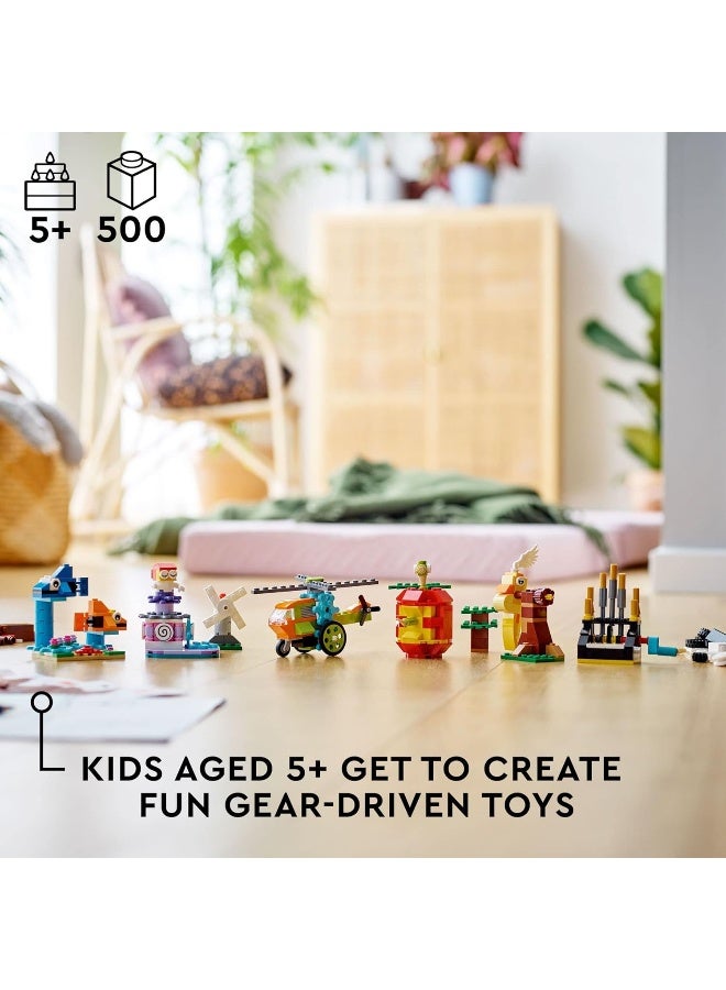 LEGO مجموعة ألعاب البناء LEGO الكلاسيكية من الطوب والوظائف 11019 للأطفال، الأولاد، والبنات من عمر 5 سنوات فما فوق (500 قطعة) - Image 4