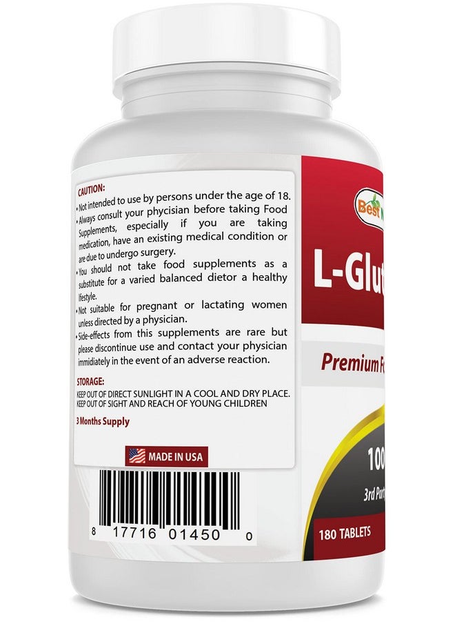 أفضل أقراص L-Glutamine 1000mg Fuel for Workout (غير معدلة وراثيًا) من Best Naturals، 180 قرصًا - pzsku/Z35C8385CF24D26BDD08DZ/45/_/1739863667/f1786531-c498-4f38-92e3-db791e6ae451