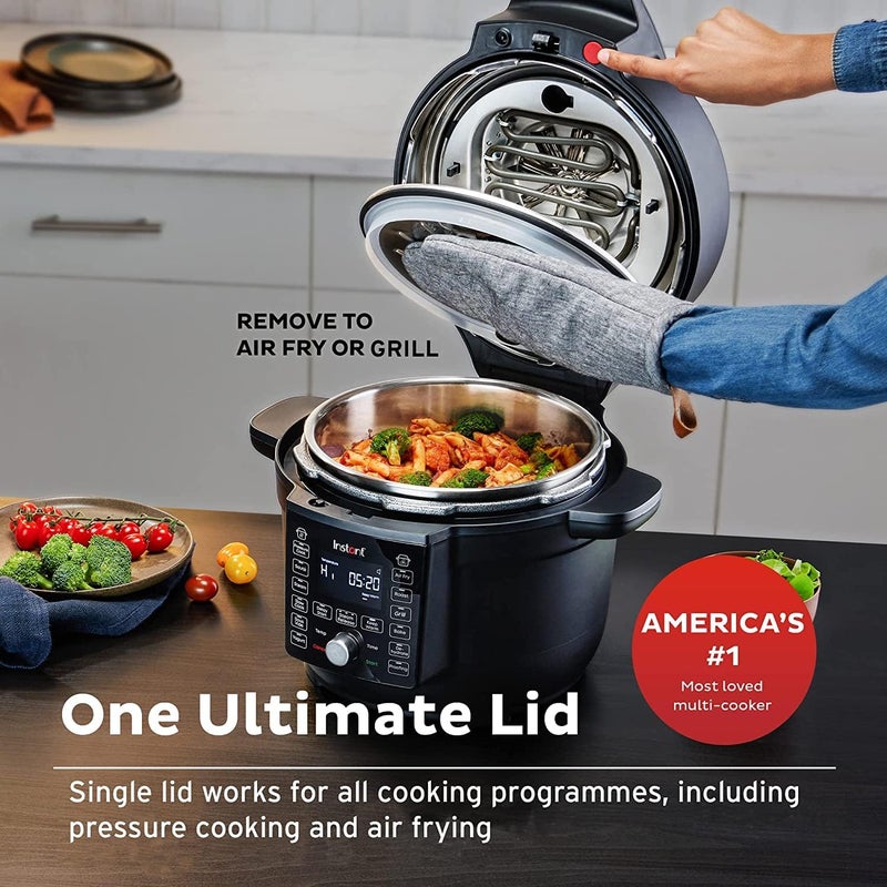 Instant Pot DUO Crisp, 1500W, 6.2L with Ultimate Lid Air Fryer + Multi-Cooker, Pressure Cooker, Slow Cooker, Steamer, Grill, Sauté pan, Sous Vide, 2 Years Manufacturer's Warranty - Image 3