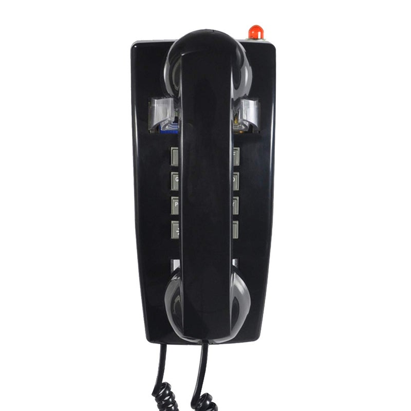 TelPal Analog Wall Phone with Cord, Classic Corded Wall Mounted Telephones Landline, Vintage Extra Loud Phone Ringer Landline Phones with Handset Volume Control- - Wall Mount Jack Required