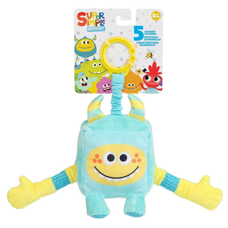WowWee Super Simple WowWee Sensory Plush Monsters Rizzo (Blue) with 5+ Sensory Features (Ages 0+) - Image 1