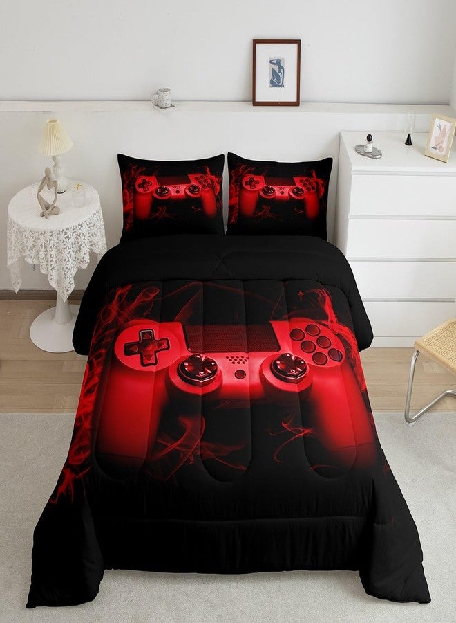 Feelyou Gamer Comforter Set Twin Size Boys Gaming Bedding for Kids Teens 2 Pcs - Image 1