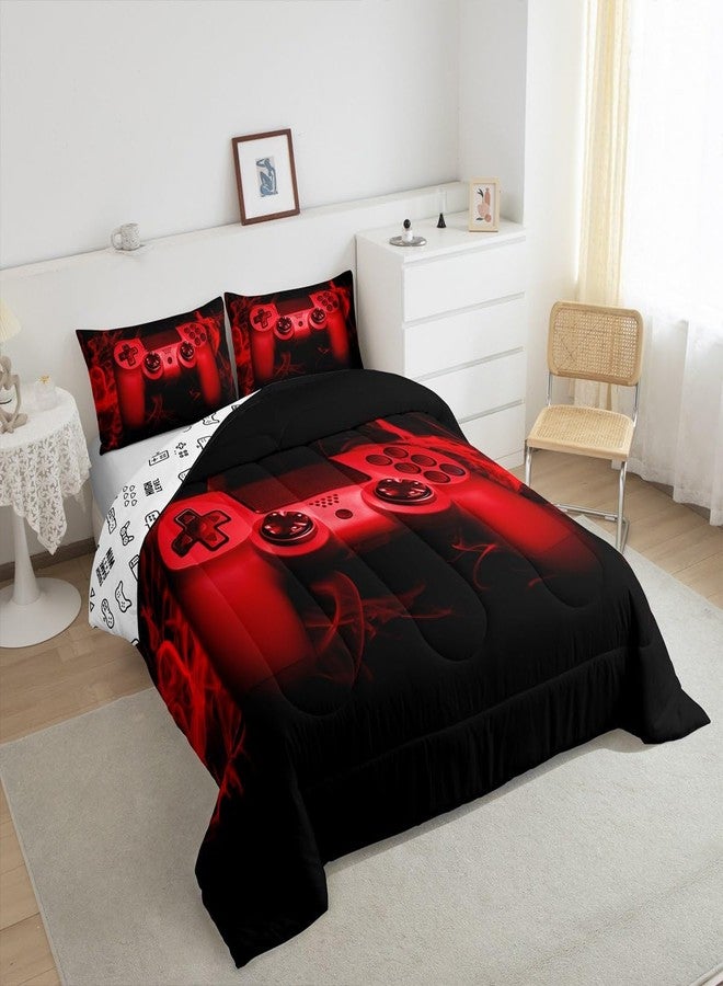 Feelyou Gamer Comforter Set Twin Size Boys Gaming Bedding for Kids Teens 2 Pcs - Image 2