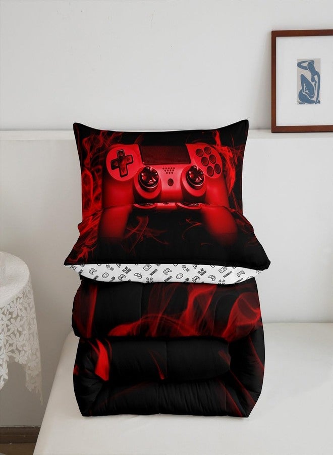 Feelyou Gamer Comforter Set Twin Size Boys Gaming Bedding for Kids Teens 2 Pcs - Image 3