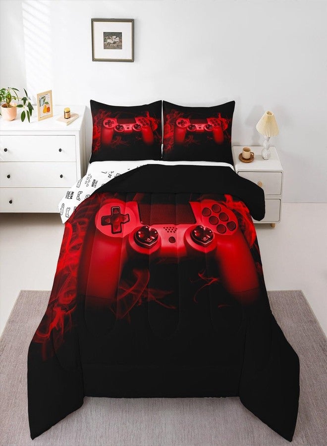 Feelyou Gamer Comforter Set Twin Size Boys Gaming Bedding for Kids Teens 2 Pcs - Image 4