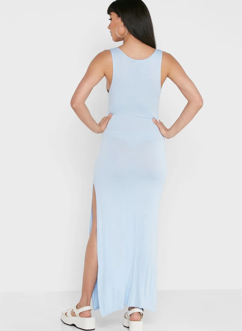 PARISIAN Side Split Scoop Neck Bodycon Dress