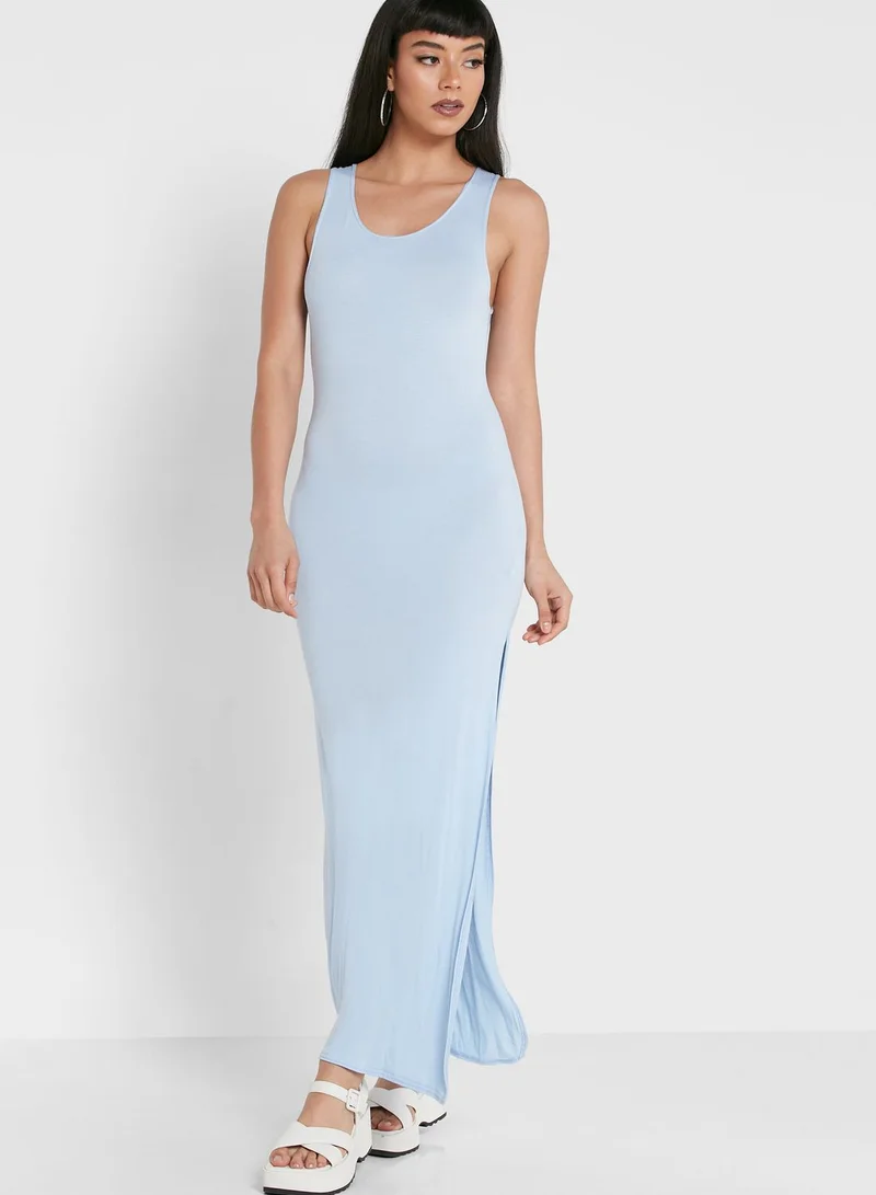 PARISIAN Side Split Scoop Neck Bodycon Dress