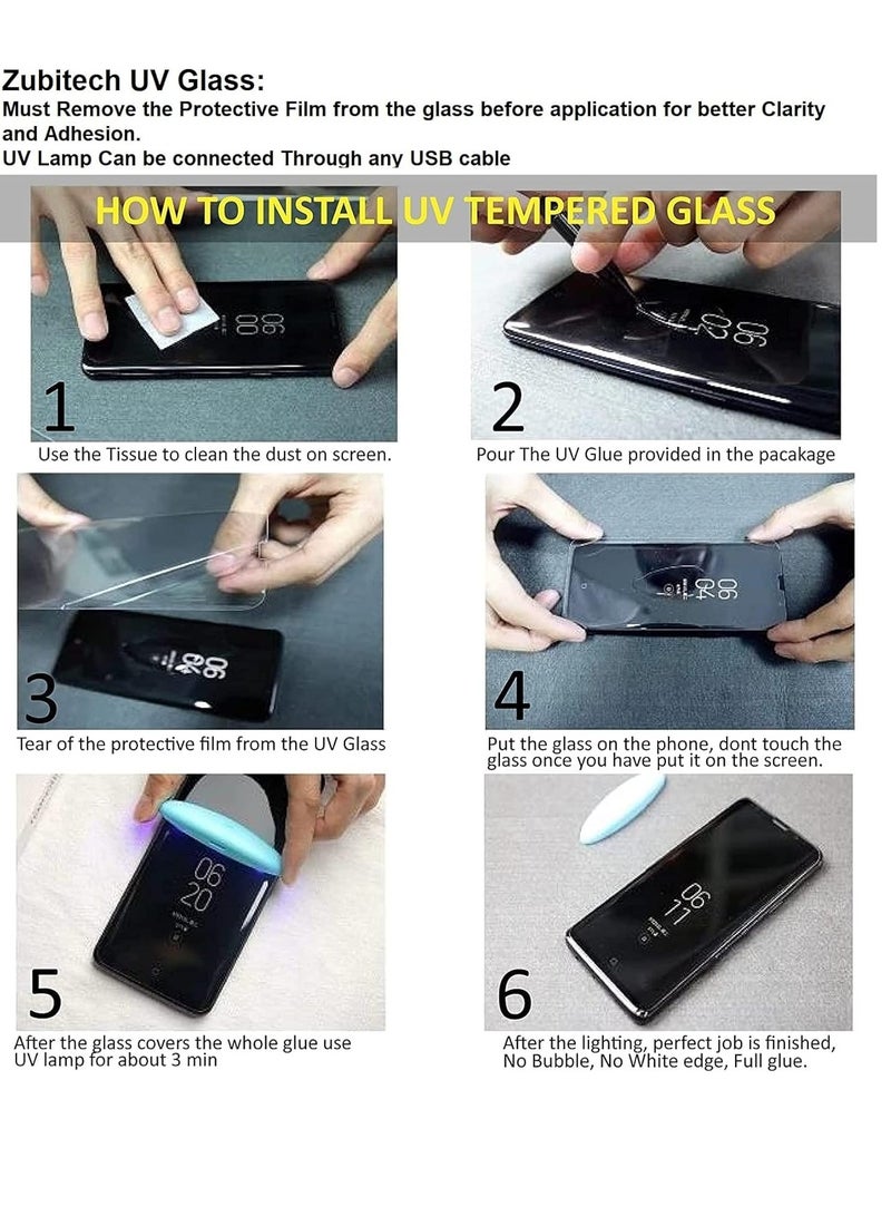 Screen UV Honor 90 UV Glass 3D Curved Edges Full Cover Tempered Glass Screen Protector Full Glue Edge to Edge Coverage Anti Scratch Anti Smudge Glass - Image 3