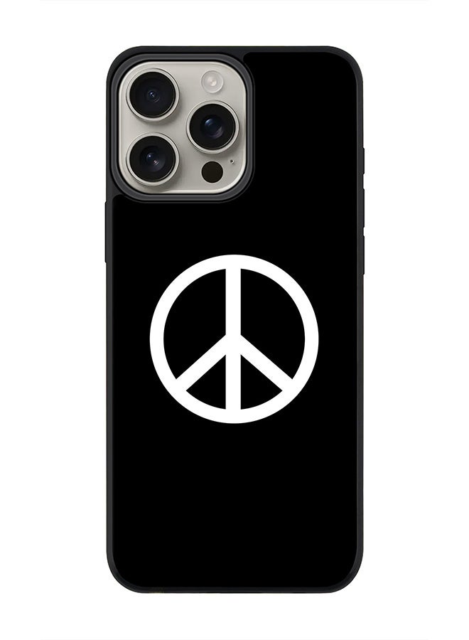 Stylizedd For iPhone 16 Pro Max Case [Compatible with MagSafe] Slim Magnetic cover Phone Case iPhone 16 Pro Max -Peace Sign - Image 1