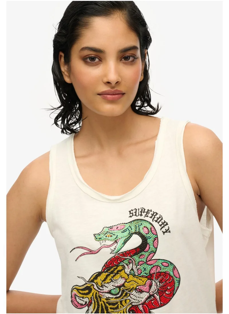 Superdry Neo Trad Tattoo Scoopneck Tank
