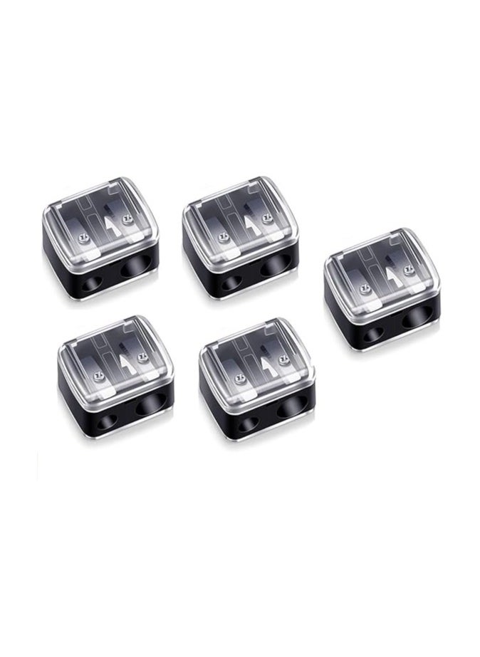 Generic Dual Pencil Sharpener for Eyebrow & Eye Pencils – 2-Hole Design for Precise Makeup  - Image 1