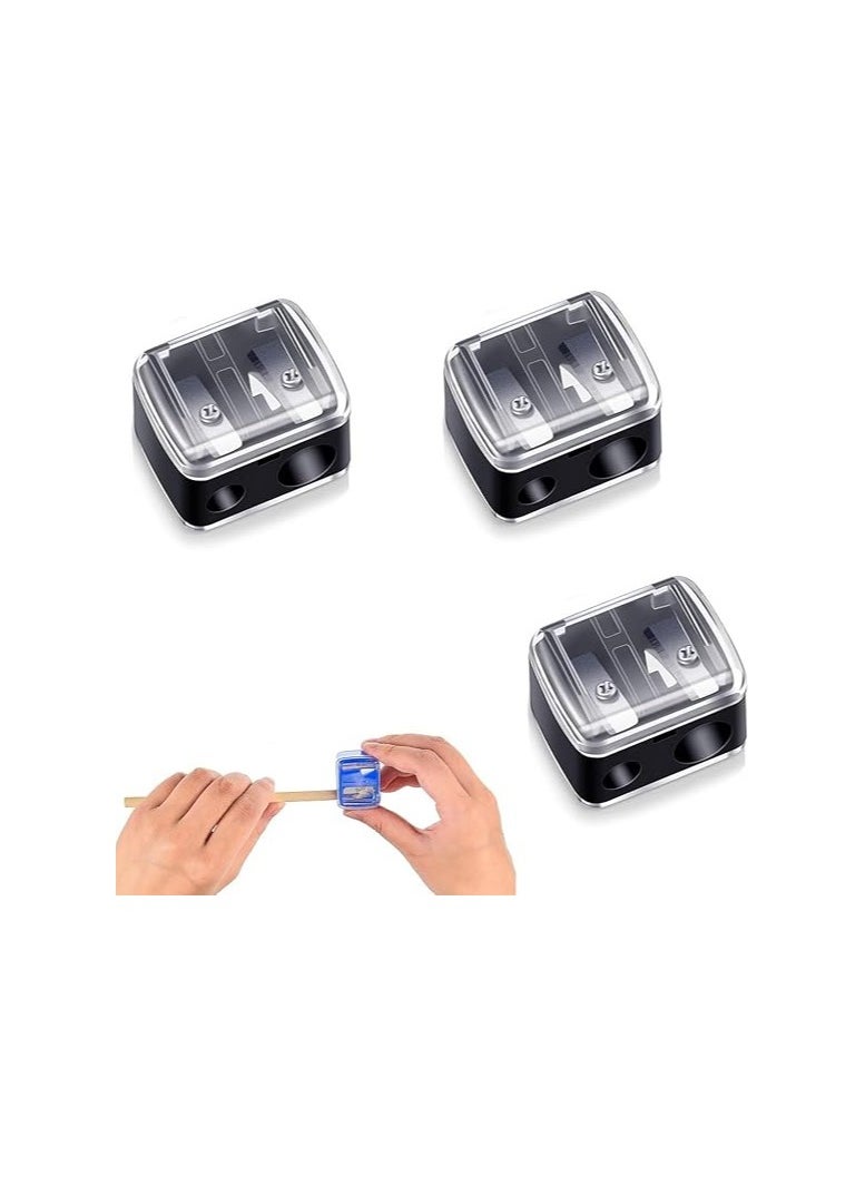 Generic Dual Pencil Sharpener for Eyebrow & Eye Pencils – 2-Hole Design for Precise Makeup  - Image 2