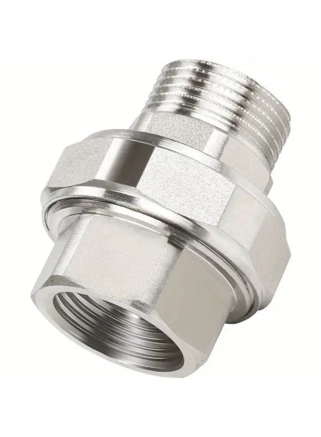 DRADO Brass BSP Threaded Connector Internal External Thread 1 Inch Tapered Seal - Image 3