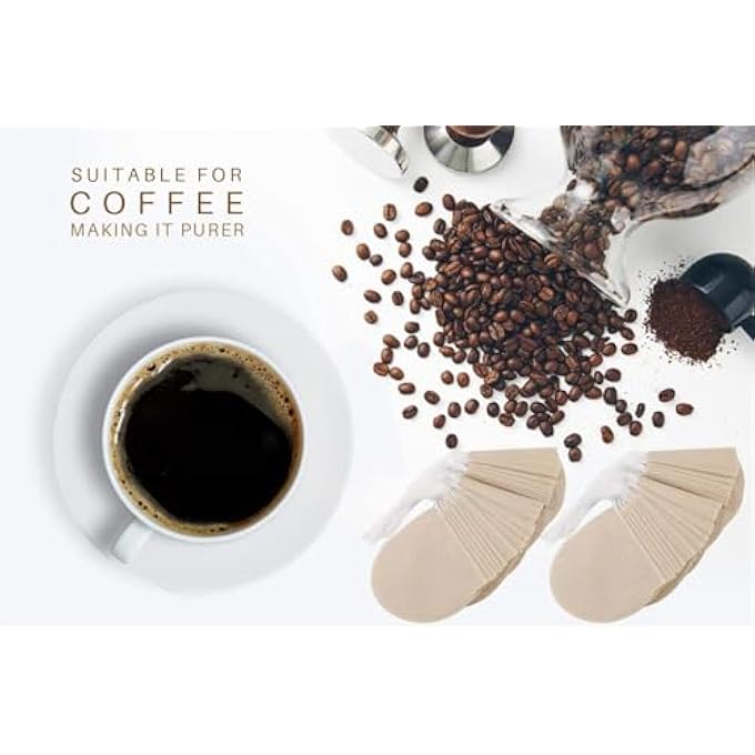 SWIUKPHE 300 قطعة من أكياس فلتر الشاي للاستخدام مرة واحدة، على شكل دائري، مصفاة شاي فارغة مع رباط، مادة طبيعية آمنة لشاي الأعشاب السائبة، مثالية للمنزل والمكتب والتخمير في الهواء الطلق - Image 3