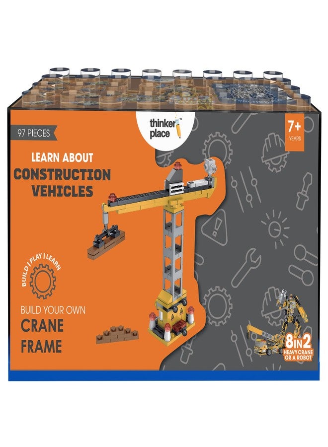 ThinkerPlace STEM Construction Vehicle Building Blocks Set (97 Pcs) | DIY Crane Frame Toy for Kids 7+ Years (Boys & Girls) | Educational Engineering Toy | Creativity & Problem Solving - Image 2