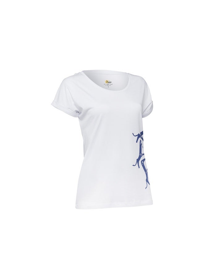 Biggdesign Bc 3000 Deer White Medium T-Shirt - Image 2