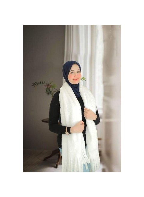 White fur shawl