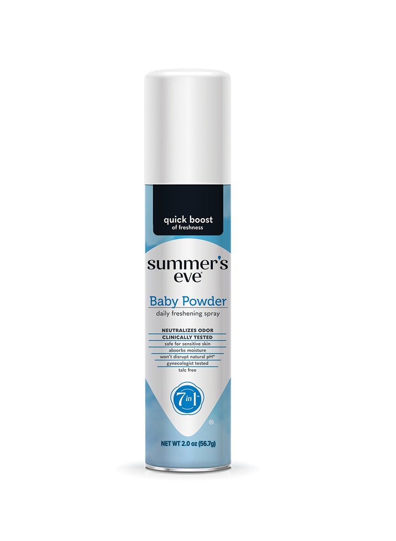 Summer's Eve Baby Powder Daily Freshening Spray 56.7g - Image 1