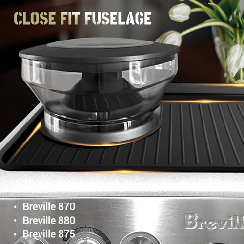 NOTSEK Tamping Mat for Breville 870/880, Espresso Tamper Mat, Food Grade Silicone Non-Slip, 11in x 9.25in, Waterproof Heat Resistant, Espresso Tamping Station for Espresso Machine Barista Accessories (Black) - Image 3