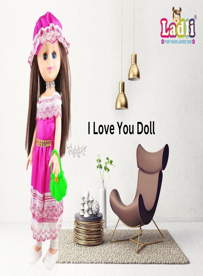 Ladli Blinking Eye Girl Doll Cool Dress Doll Toy for Kids Age 3 yr & Above 714 (Multicolor) - Image 5