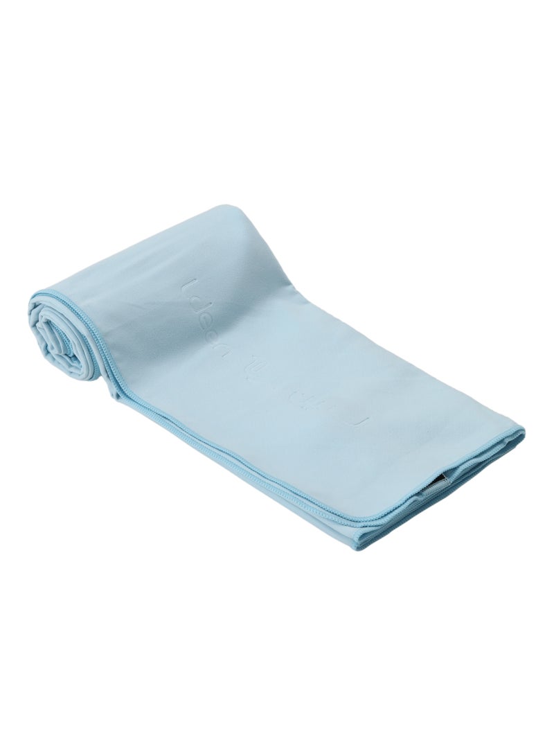 لدين منشفة الجسم المطورة (90*180 سم) سماوي + حقيبة - Image 2