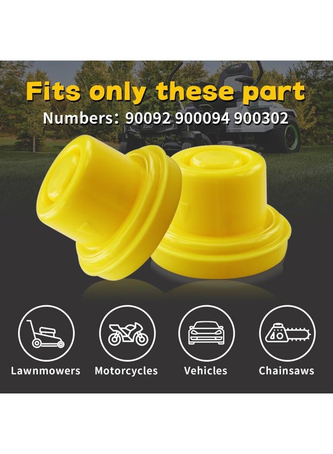 Mapleza Professional Top Hat Blitz Gas Can Cap, Yellow - Universal Spout Replacement with Venting for 1 & 2 Gallon Gasoline Can, Pack of 8 - Image 3