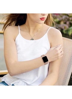 Arctime 3 Pack Floral Engraved Silicone Bands Compatible with Apple Watch Band 38mm 40mm 41mm 42mm 44mm 45mm 46mm 49mm Women, Soft Sport Wildflower Strap for iWatch Ultra Series 10 9 8 SE 7 6 5 4 3 2 1  - Image 5