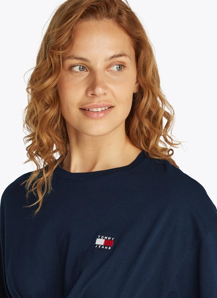 TOMMY JEANS Tie Waist Crew Neck T-Shirt  - Image 3