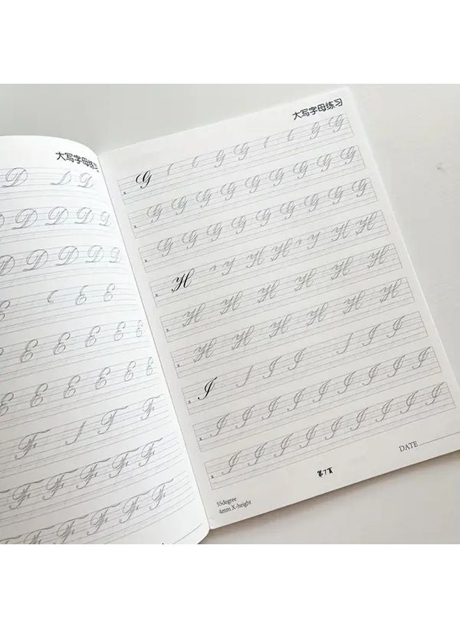 A4 Handwriting Practice Book For Adults Cursive Print Tracing Workbook 1pc - Image 1