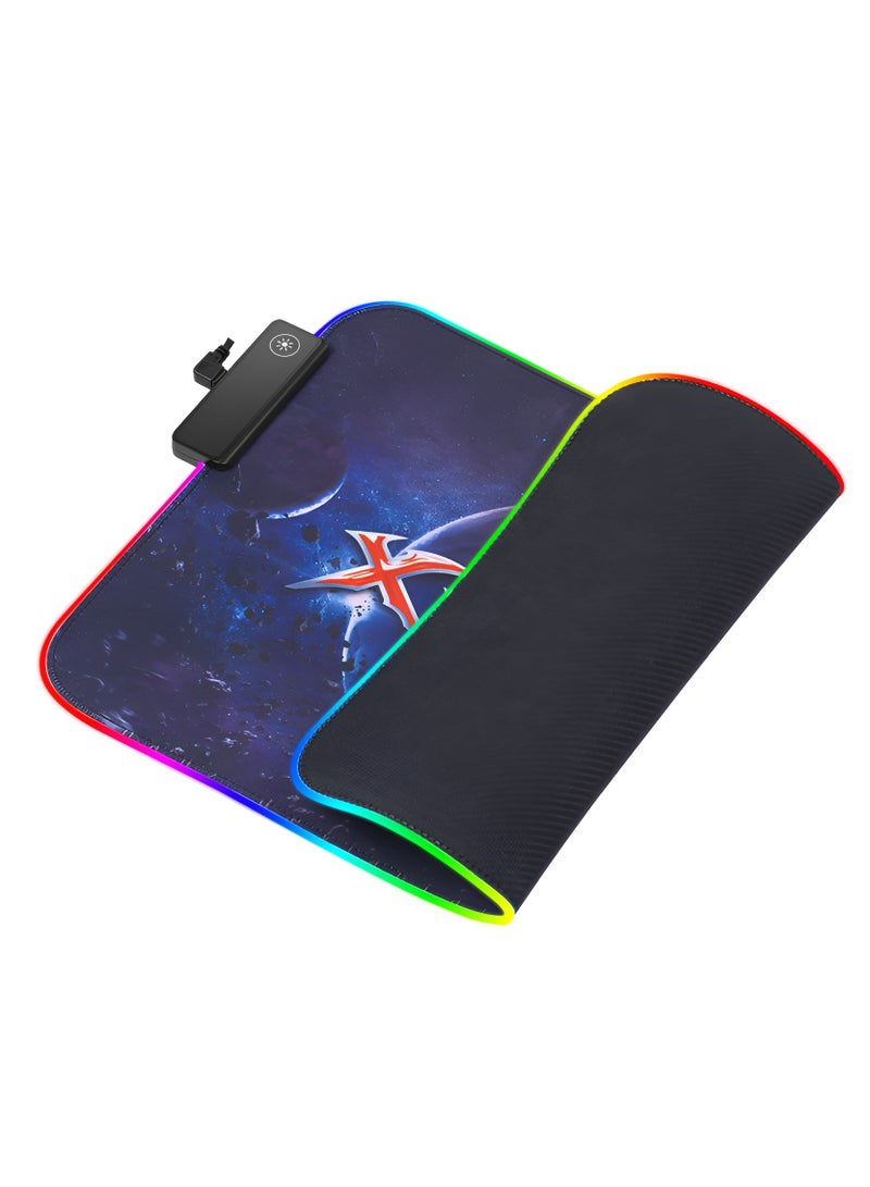 إكسترايك-مي لوحة ماوس للألعاب MP-602 مع إضاءة خلفية RGB مقاس 35x25 سم - Image 3